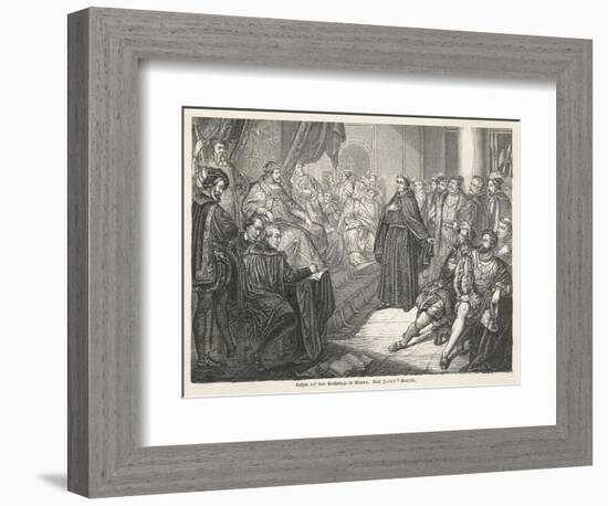 Martin Luther at the Diet of Worms-null-Framed Art Print