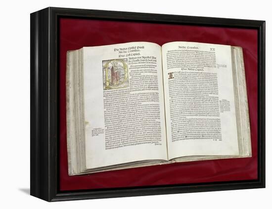 Martin Luther Bible: St. Luke's Gospel-null-Framed Premier Image Canvas