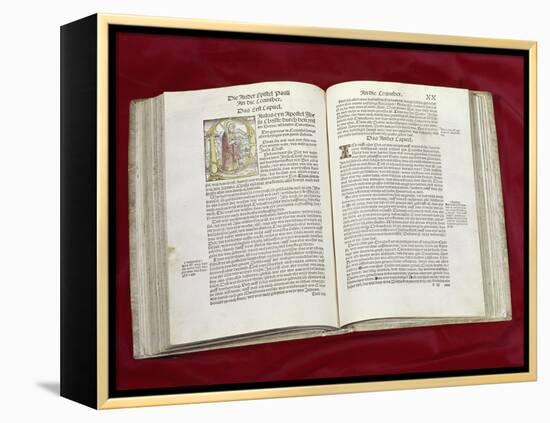 Martin Luther Bible: St. Luke's Gospel-null-Framed Premier Image Canvas