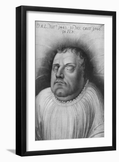 Martin Luther, German Monk, Priest, Professor of Theology and Seminal Figure-Lucas Cranach the Elder-Framed Giclee Print
