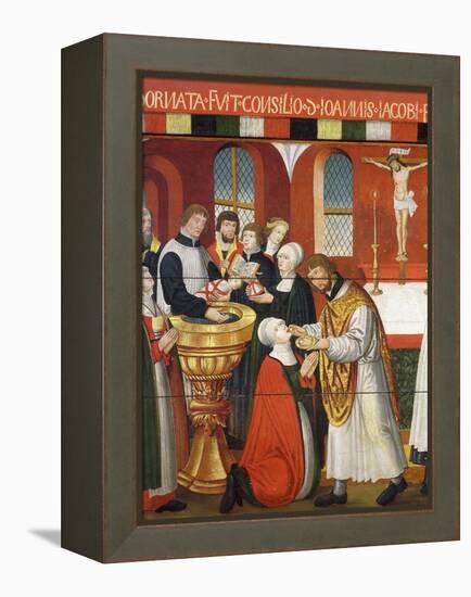 Martin Luther, German Roman Catholic Priest who was Excommunicated and Led Reformation in Germany-null-Framed Premier Image Canvas