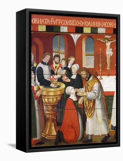 Martin Luther, German Roman Catholic Priest who was Excommunicated and Led Reformation in Germany-null-Framed Premier Image Canvas
