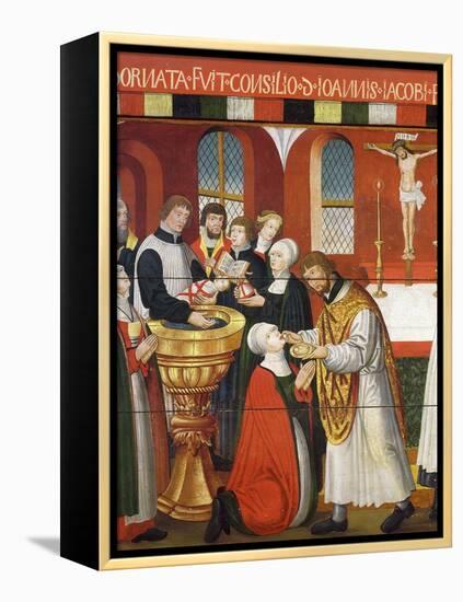 Martin Luther, German Roman Catholic Priest who was Excommunicated and Led Reformation in Germany-null-Framed Premier Image Canvas