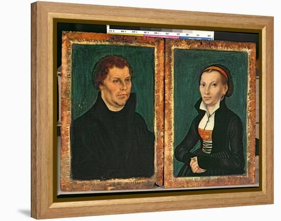 Martin Luther, Katharina Von Bora, C.1526-Lucas Cranach the Elder-Framed Premier Image Canvas