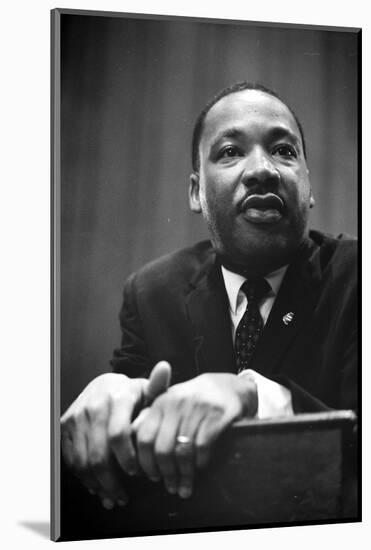 Martin Luther King at a press conference in Washington, D.C., 1964-Marion S. Trikosko-Mounted Photographic Print