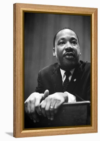 Martin Luther King at a press conference in Washington, D.C., 1964-Marion S. Trikosko-Framed Premier Image Canvas