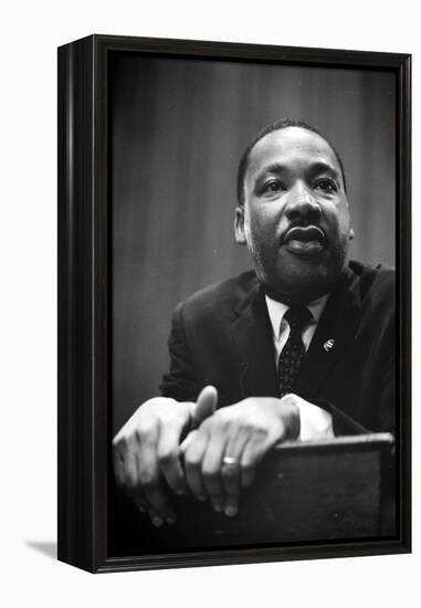 Martin Luther King at a press conference in Washington, D.C., 1964-Marion S. Trikosko-Framed Premier Image Canvas