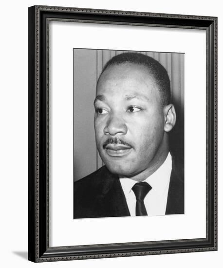 Martin Luther King Jnr, American Black Civil Rights Campaigner, C1968-null-Framed Photographic Print