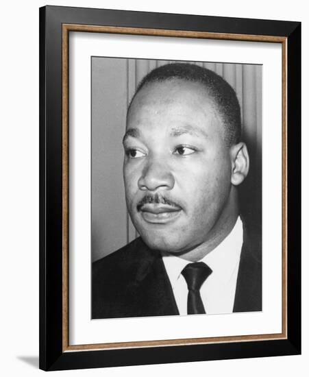 Martin Luther King Jnr, American Black Civil Rights Campaigner, C1968-null-Framed Photographic Print