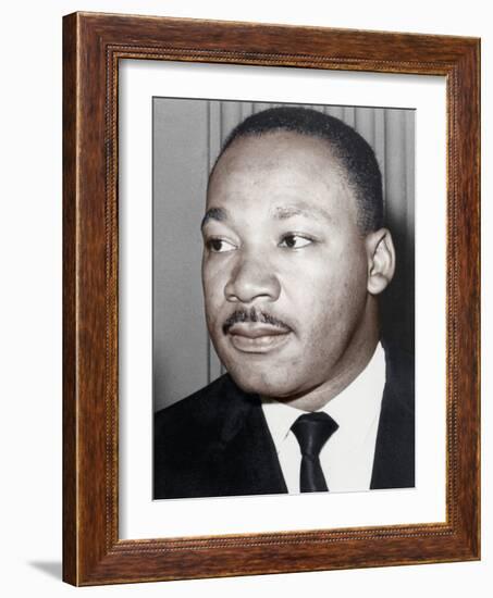 Martin Luther King Jnr, American Black Civil Rights Campaigner, C1968-null-Framed Photographic Print