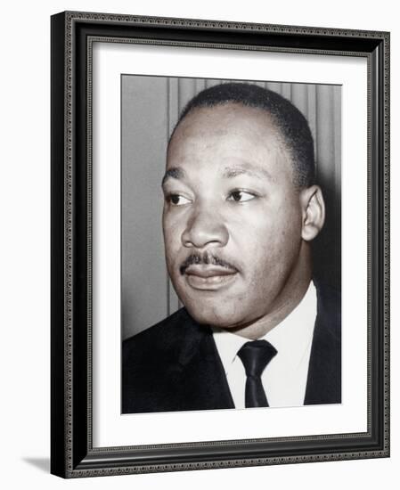 Martin Luther King Jnr, American Black Civil Rights Campaigner, C1968-null-Framed Photographic Print