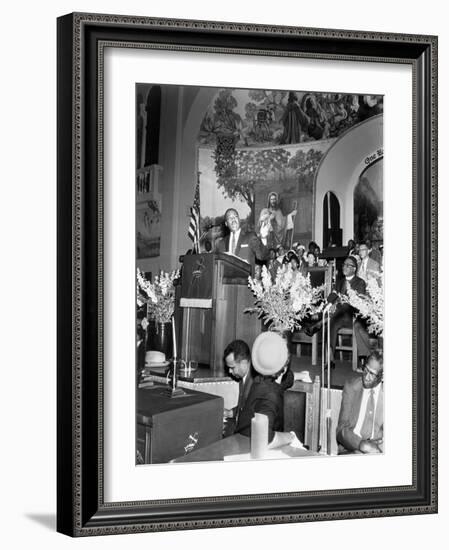 Martin Luther King Jnr, American Black Civil Rights Campaigner, C1968-null-Framed Giclee Print