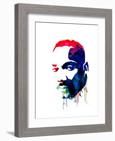 Martin Luther King, Jr. Watercolor-Lora Feldman-Framed Premium Giclee Print