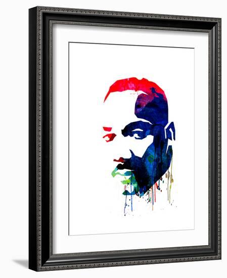 Martin Luther King, Jr. Watercolor-Lora Feldman-Framed Premium Giclee Print