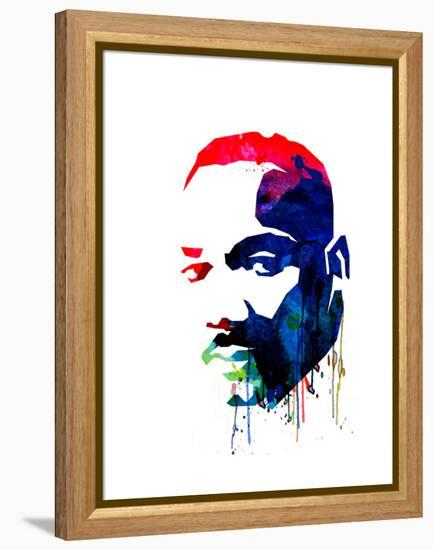 Martin Luther King, Jr. Watercolor-Lora Feldman-Framed Stretched Canvas