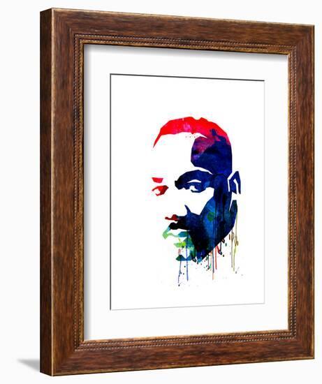 Martin Luther King, Jr. Watercolor-Lora Feldman-Framed Art Print