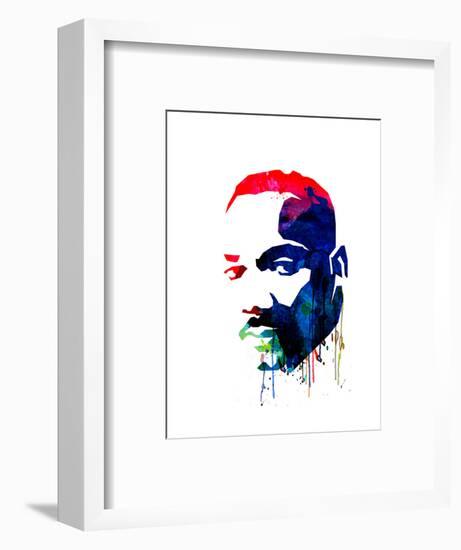 Martin Luther King, Jr. Watercolor-Lora Feldman-Framed Art Print