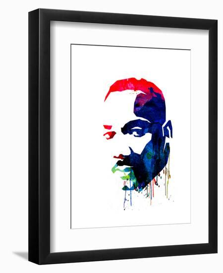 Martin Luther King, Jr. Watercolor-Lora Feldman-Framed Art Print