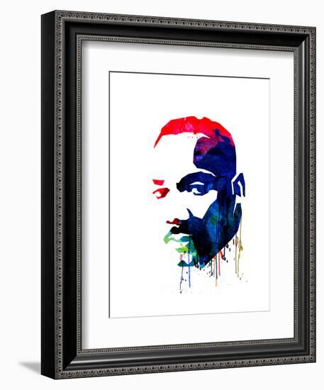 Martin Luther King, Jr. Watercolor-Lora Feldman-Framed Art Print