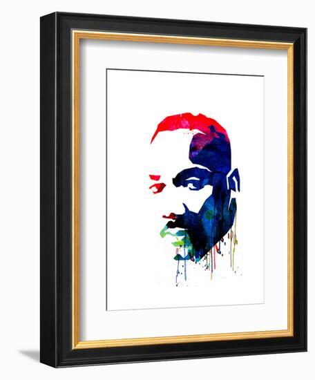 Martin Luther King, Jr. Watercolor-Lora Feldman-Framed Art Print