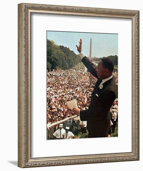 Martin Luther King Jr.-Associated Press-Framed Photographic Print