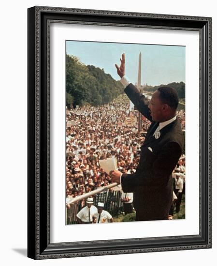 Martin Luther King Jr.-Associated Press-Framed Photographic Print