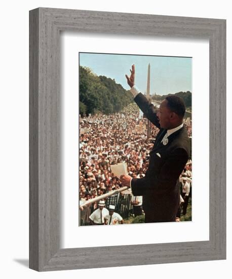 Martin Luther King Jr.-Associated Press-Framed Photographic Print