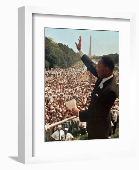 Martin Luther King Jr.-Associated Press-Framed Photographic Print