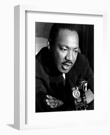 Martin Luther King La Riots-Jim Bourdier-Framed Photographic Print