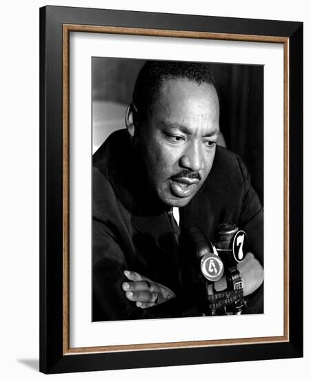 Martin Luther King La Riots-Jim Bourdier-Framed Photographic Print