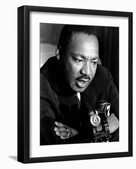 Martin Luther King La Riots-Jim Bourdier-Framed Photographic Print