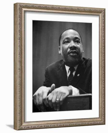 Martin Luther King Press Conference, 1964-Marion S^ Trikosko-Framed Photo