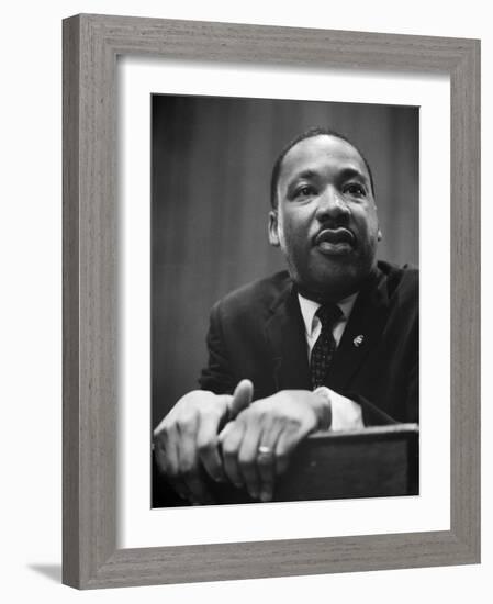 Martin Luther King Press Conference, 1964-Marion S^ Trikosko-Framed Photo