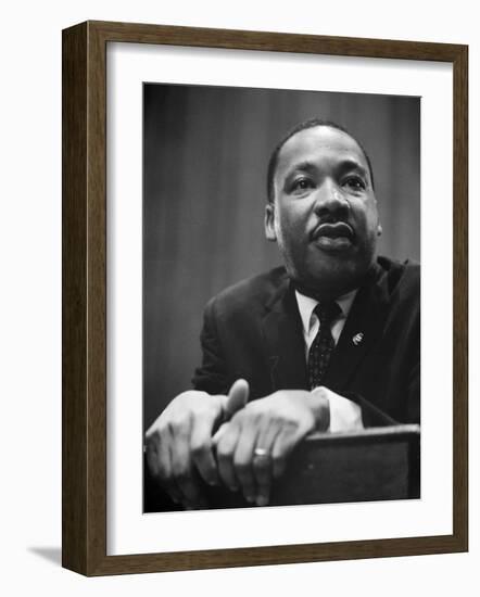 Martin Luther King Press Conference, 1964-Marion S^ Trikosko-Framed Photo