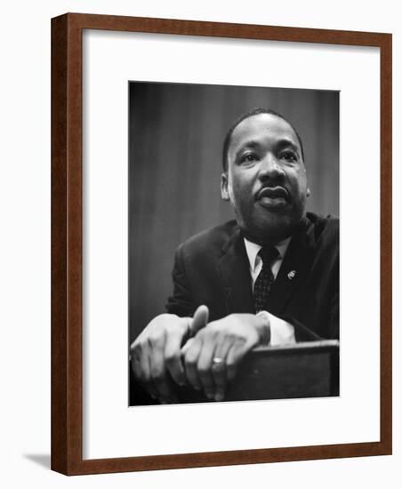 Martin Luther King Press Conference, 1964-Marion S^ Trikosko-Framed Photo