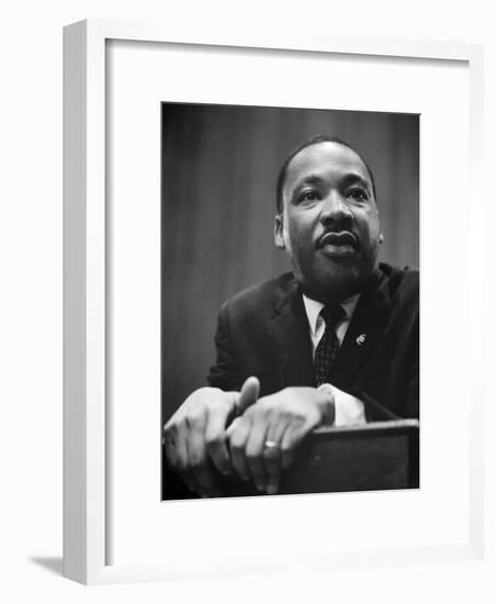 Martin Luther King Press Conference, 1964-Marion S^ Trikosko-Framed Photo