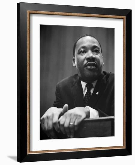 Martin Luther King Press Conference, 1964-Marion S^ Trikosko-Framed Photo