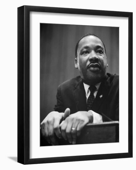 Martin Luther King Press Conference, 1964-Marion S^ Trikosko-Framed Photo
