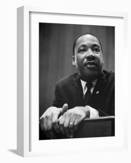 Martin Luther King Press Conference, 1964-Marion S^ Trikosko-Framed Photo