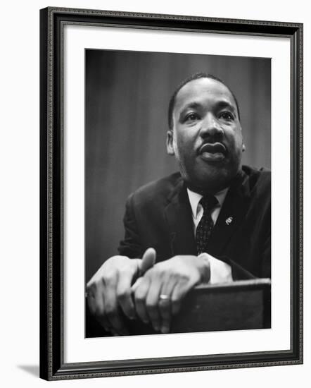 Martin Luther King Press Conference, 1964-Marion S^ Trikosko-Framed Photo