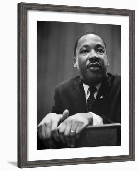 Martin Luther King Press Conference, 1964-Marion S^ Trikosko-Framed Photo