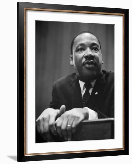 Martin Luther King Press Conference, 1964-Marion S^ Trikosko-Framed Photo