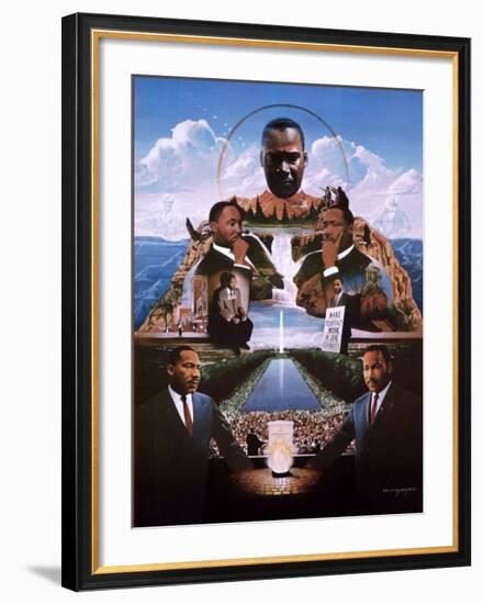 Martin Luther King-Edward Clay Wright-Framed Art Print