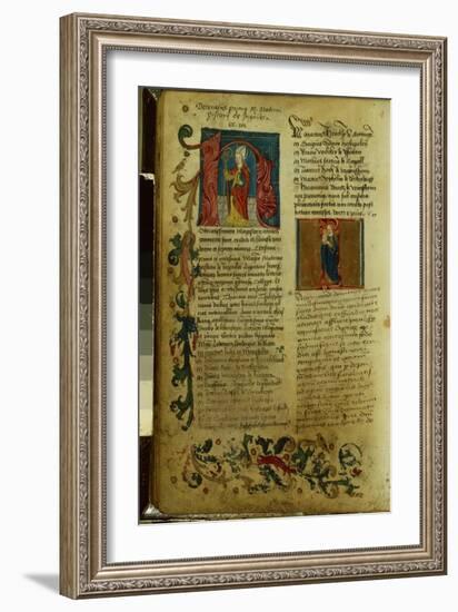 Martin Luther's Enrolment at the University of Erfurt, April 1501-German School-Framed Giclee Print