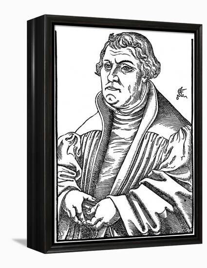 Martin Luthor German Protestant Reformer, 1546-Lucas Cranach the Elder-Framed Premier Image Canvas