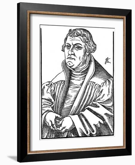 Martin Luthor German Protestant Reformer, 1546-Lucas Cranach the Elder-Framed Giclee Print