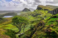 Scenic View of Quiraing Mountains in Isle of Skye, Scottish Highlands, United Kingdom-Martin M303-Photographic Print