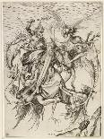 Saint Michel terrassant le dragon-Martin Schongauer-Giclee Print