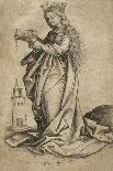 Saint Michel terrassant le dragon-Martin Schongauer-Framed Giclee Print
