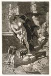 Witch Sacrifices a Child over Her Client-Martin Van Maele-Photographic Print